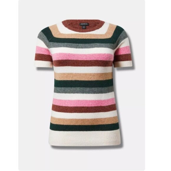 Torrid Softest Sweater Short Sleeve Raglan Pullover, 2 - Picture 9 of 10